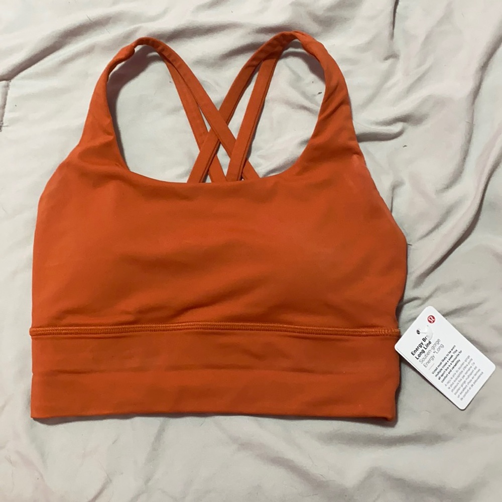 Canyon Orange Lululemon Energy Bra